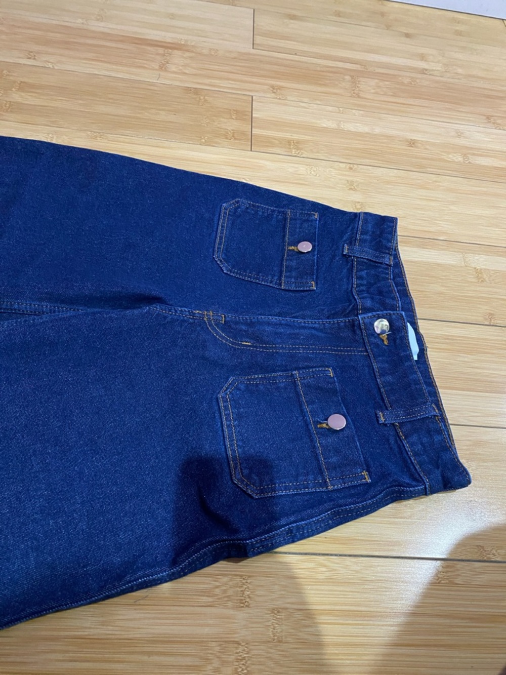 H&M Dark Blue Wide-Leg Women’s Jeans - Picture 2 of 3